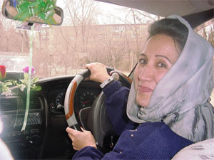 Afghani woman driver