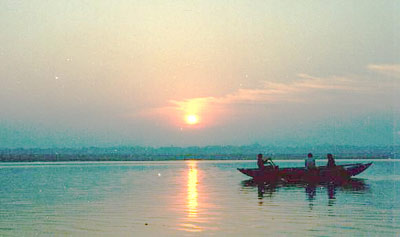 Sunset over Ganga