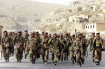 Northern Alliance enters Kabul 13 November, 2001