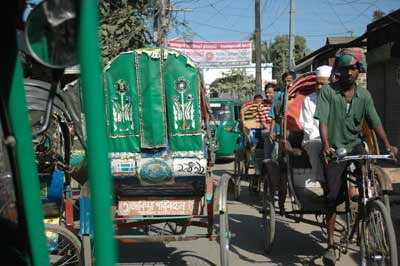 Rikshas in Sylhet